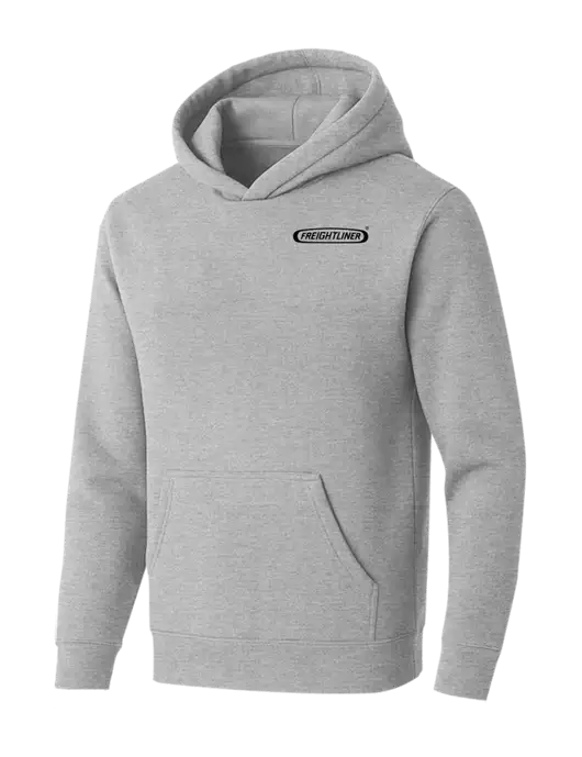 BELLA+CANVAS Light Grey Heather Sponge Fleece Pullover Hoodie w/Freightliner Logo