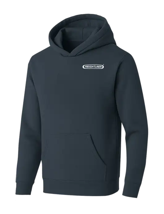 BELLA+CANVAS Dark Grey Sponge Fleece Pullover Hoodie w/Freightliner Logo