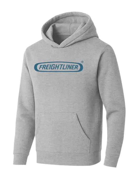 BELLA+CANVAS Light Grey Heather Sponge Fleece Pullover Hoodie w/Freightliner Logo