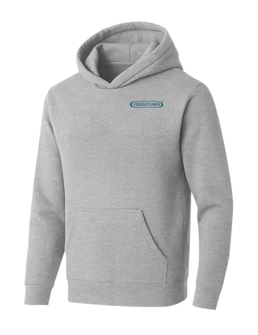 BELLA+CANVAS Light Grey Heather Sponge Fleece Pullover Hoodie w/Freightliner Logo