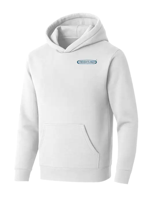 BELLA+CANVAS Heathered White Sponge Fleece Pullover Hoodie w/Freightliner Logo
