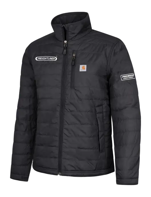 Carhartt Womens Black Gilliam Jacket w/Freightliner Logo, Premier Truck Group Logo