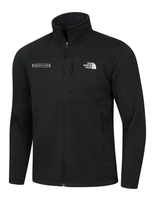 North Face Black Heather Sweater Fleece Jacket w/Freightliner Logo