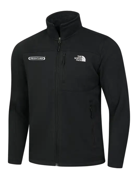 North Face Black Heather Sweater Fleece Jacket w/Freightliner Logo