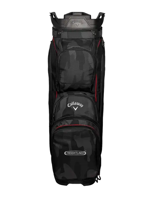 Callaway Org 14 Black Camo/Red Trim Cart Golf Bag  w/Freightliner Logo