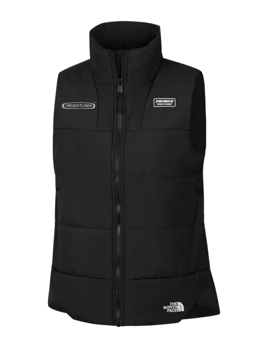 The North Face Womens Black Everyday Insulated Vest w/Freightliner Logo, Premier Truck Group Logo