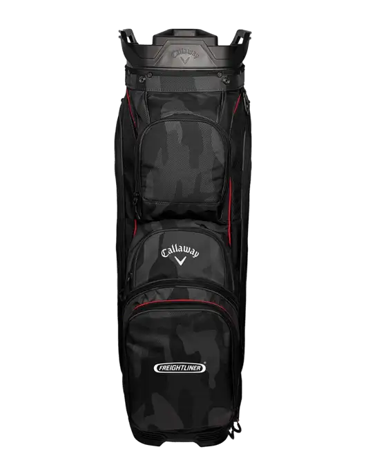 Callaway Org 14 Black Camo/Red Trim Cart Golf Bag  w/Freightliner Logo