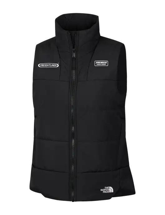 The North Face Womens Black Everyday Insulated Vest w/Freightliner Logo, Premier Truck Group Logo