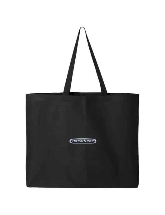 Sturdy Canvas Black Tote w/Freightliner Logo