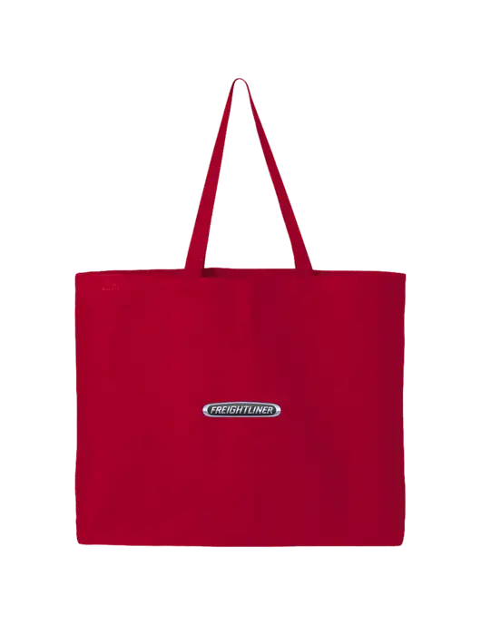 Sturdy Canvas Red Tote w/Freightliner Logo
