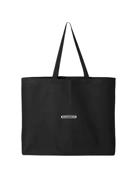 Sturdy Canvas Black Tote w/Freightliner Logo