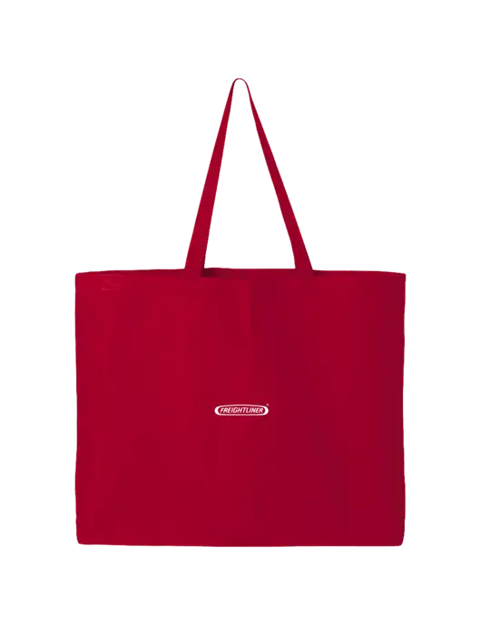 Sturdy Canvas Red Tote w/Freightliner Logo