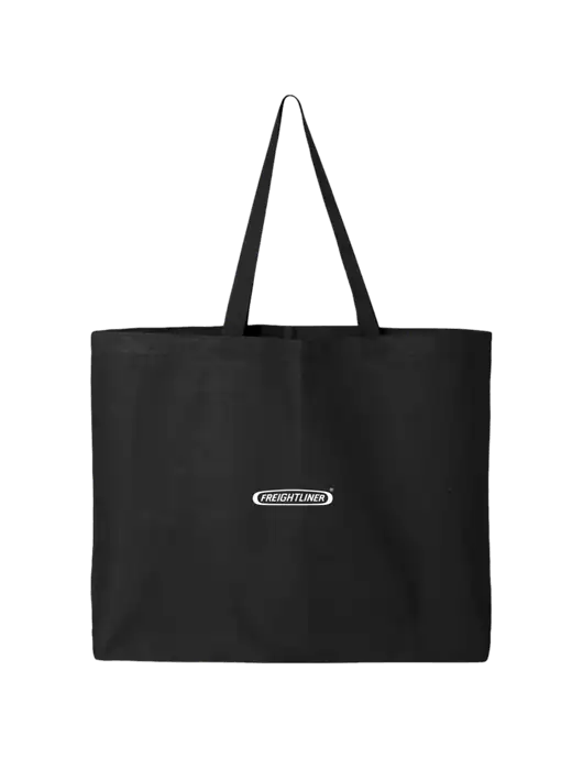 Sturdy Canvas Black Tote w/Freightliner Logo