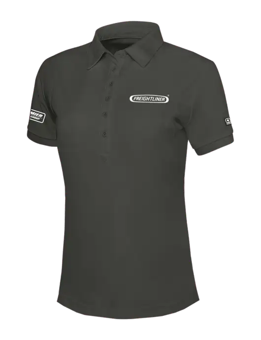 OGIO Womens Dark Grey Jewel Polo w/Freightliner Logo, Premier Truck Group Logo