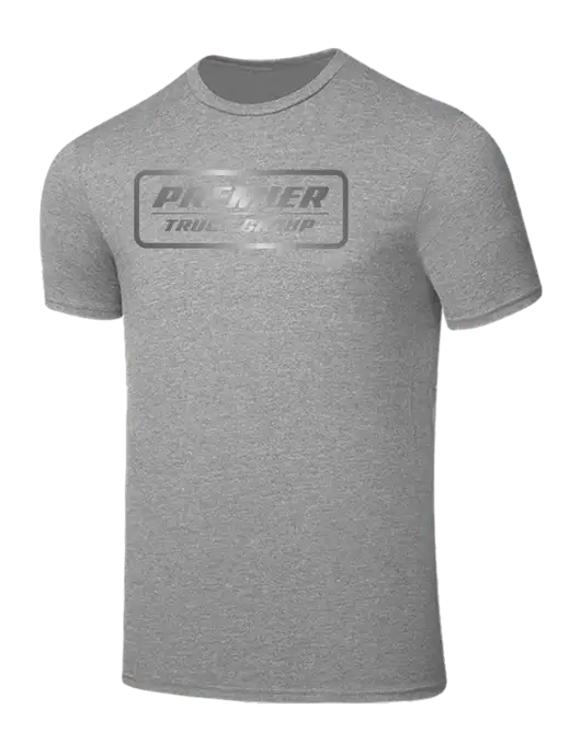 Seriously Soft Light Heather Grey T-Shirt w/Premier Truck Group Logo