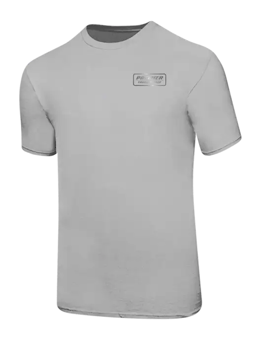 Ring Spun Silver 4.5 oz T-Shirt w/Premier Truck Group Logo