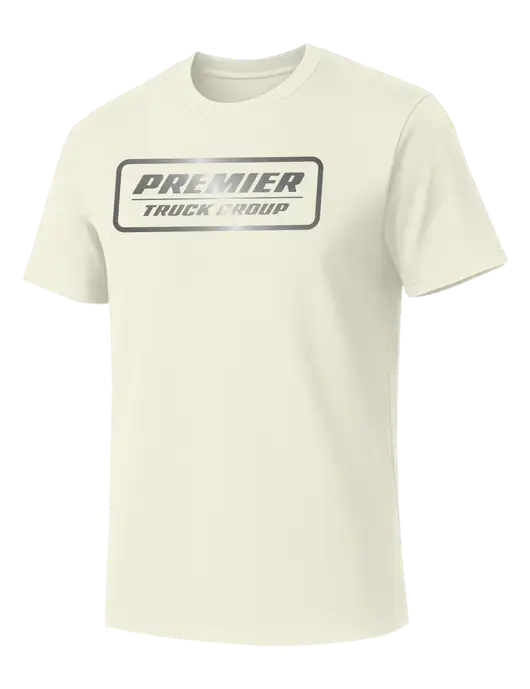 Allmade White Sand Organic Cotton Tee w/Premier Truck Group Logo