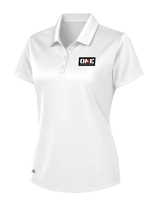 Adidas White Womens Basic Sport Polo w/ONE Logo
