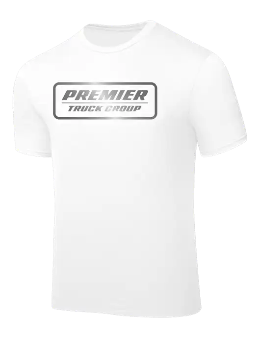 White PosiCharge Competitor Tee w/Premier Truck Group Logo