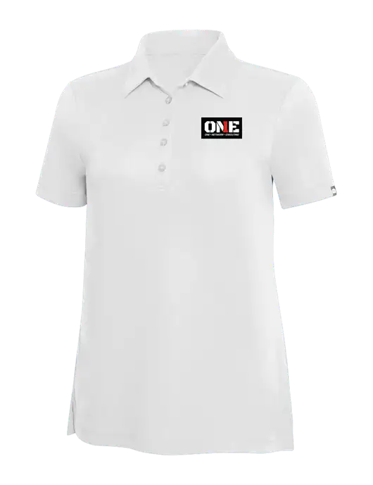 TravisMathew White Solid Womens Oceanside Polo w/ONE Logo