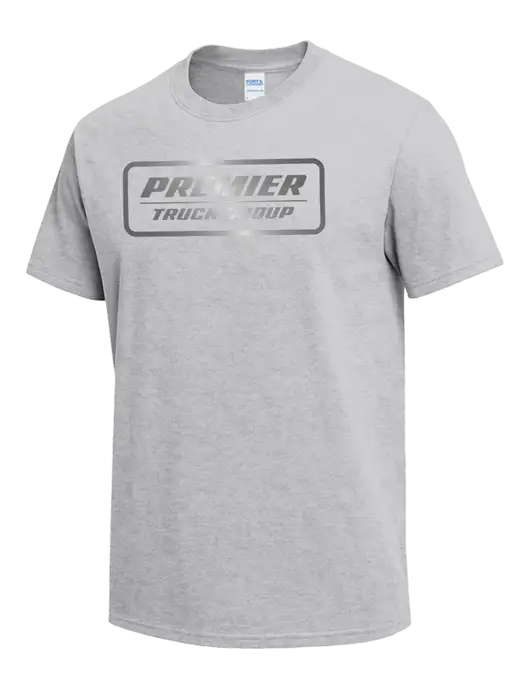 Light Grey Heather Heavyweight 6.1 oz T-Shirt w/Premier Truck Group Logo