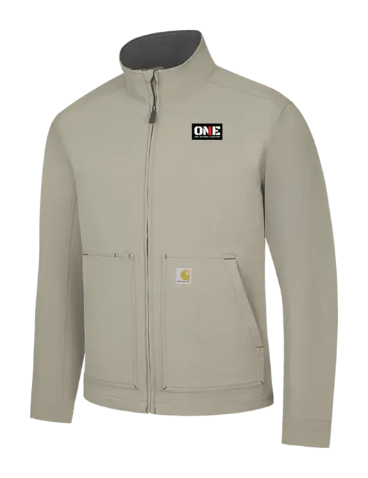 Carhartt Light  Grey Super Dux Soft Shell Jacket w/ONE Logo