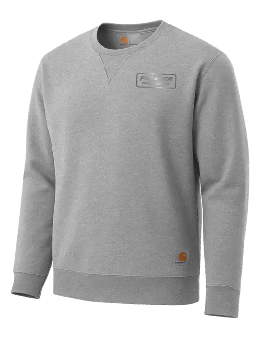 Carhartt Light Grey Heather Midweight Crewneck Sweatshirt w/Premier Truck Group Logo