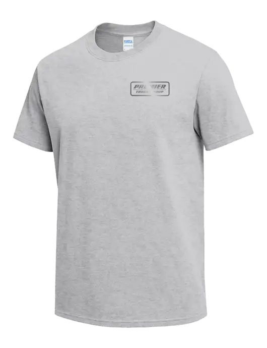 Light Grey Heather Heavyweight 6.1 oz T-Shirt w/Premier Truck Group Logo